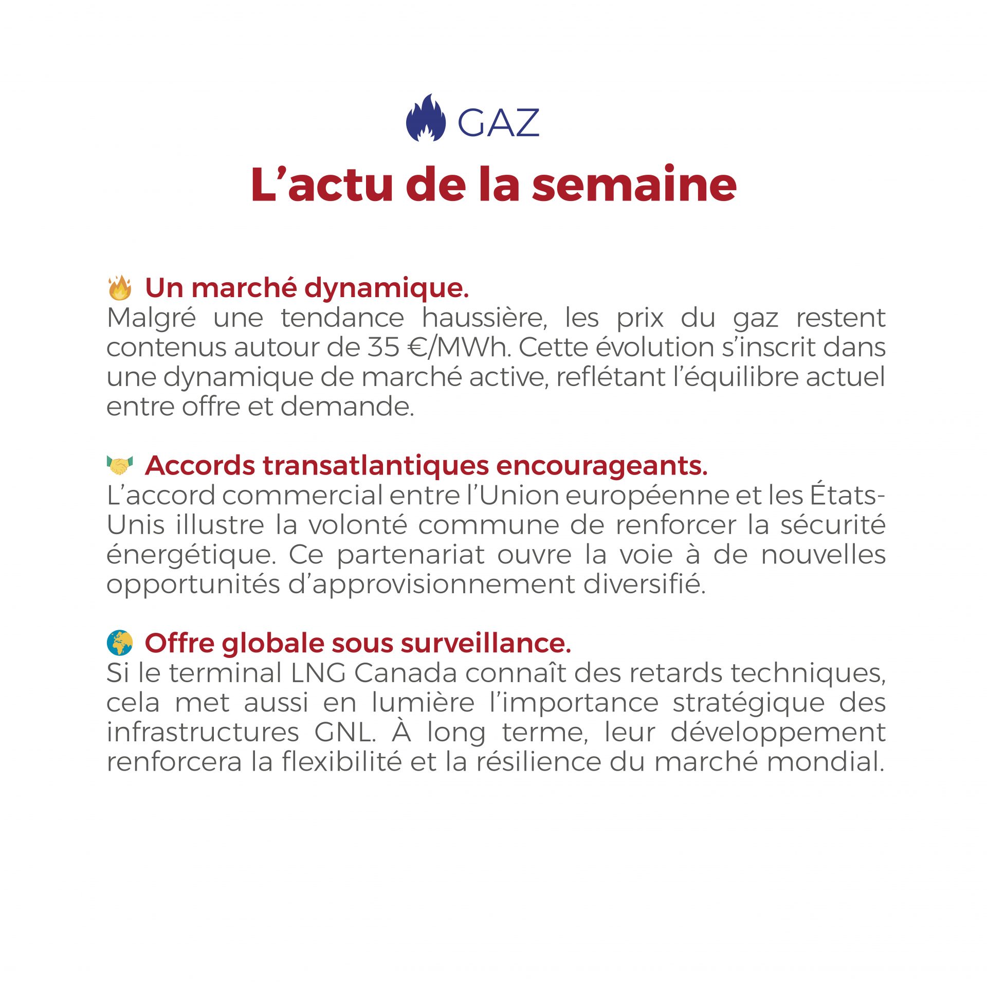 𝗙𝗟𝗔𝗦𝗛𝗣𝗢𝗜𝗡𝗧 du 28 juillet au 01 août 2025 🔎 Cette semaine encore, décryptage express de l’actualité gaz & électricité dans notre Flashpoint ⚡🔥 — À lire en 1 minute pour tout comprendre 👉 #Energie #Electricité #Gaz #Flashpoint #ActuEnergie #FlashEnergie