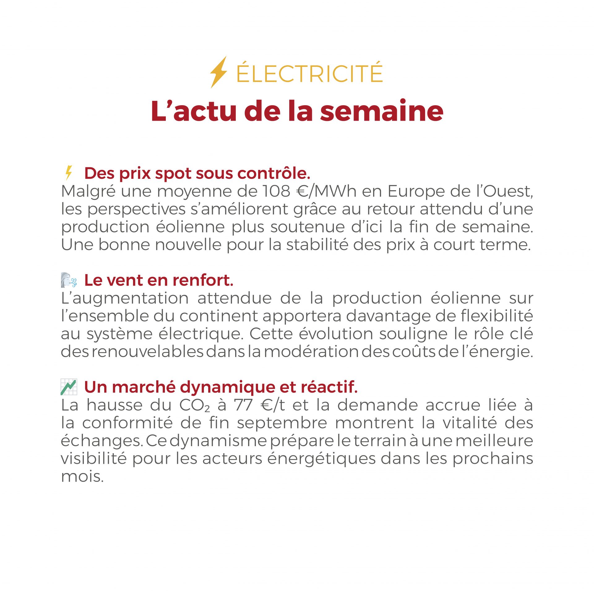 𝗙𝗟𝗔𝗦𝗛𝗣𝗢𝗜𝗡𝗧 du 08 au 12 septembre 2025 ⚡🔥 Électricité et gaz : entre prix sous tension et signaux positifs pour la fin de semaine, le marché de l’énergie évolue vite… Découvrez notre analyse complète dans notre dernier Flashpoint.