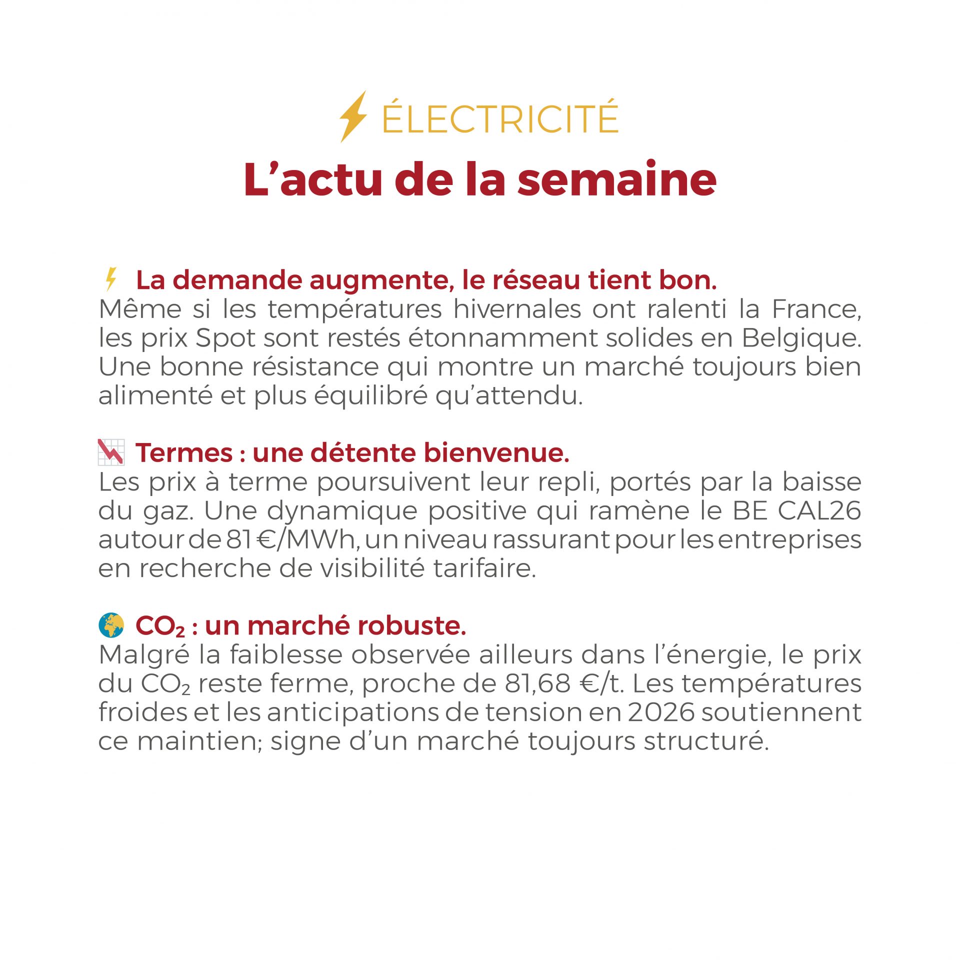 𝗙𝗟𝗔𝗦𝗛𝗣𝗢𝗜𝗡𝗧 du 24 au 28 novembre 2025 ⚡🔥 Marchés énergie : une semaine sous le signe de l’accalmie
