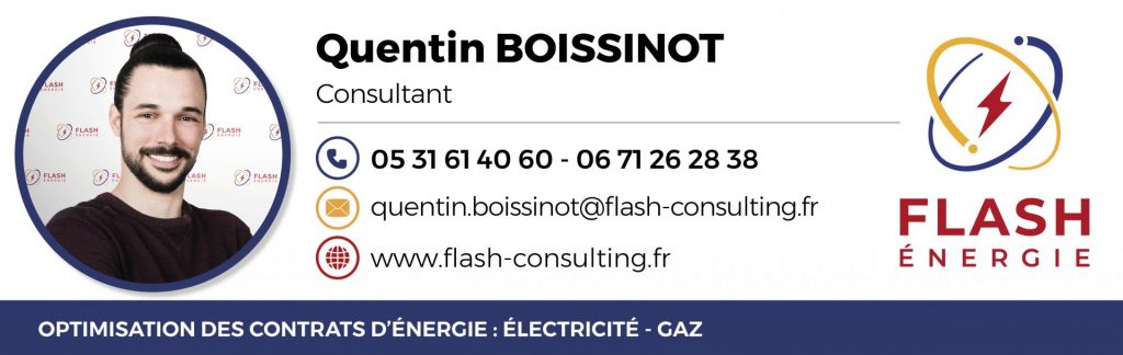 Vous êtes basé à Nantes ou en Loire-Atlantique ? Contactez Quentin Boissinot et Flash Énergie pour faire le point sur vos contrats d’énergie.
