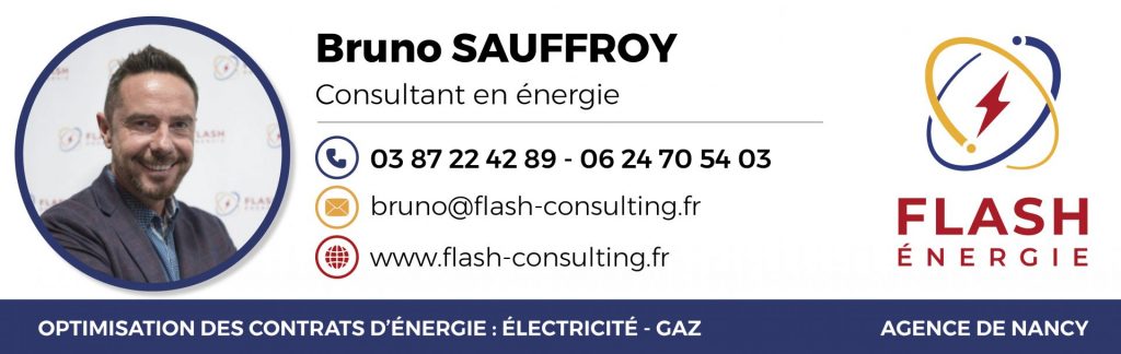 Bruno Sauffroy Agence de Nancy Flash Energie pour réduire vos factures d'énergie électricité et gaz