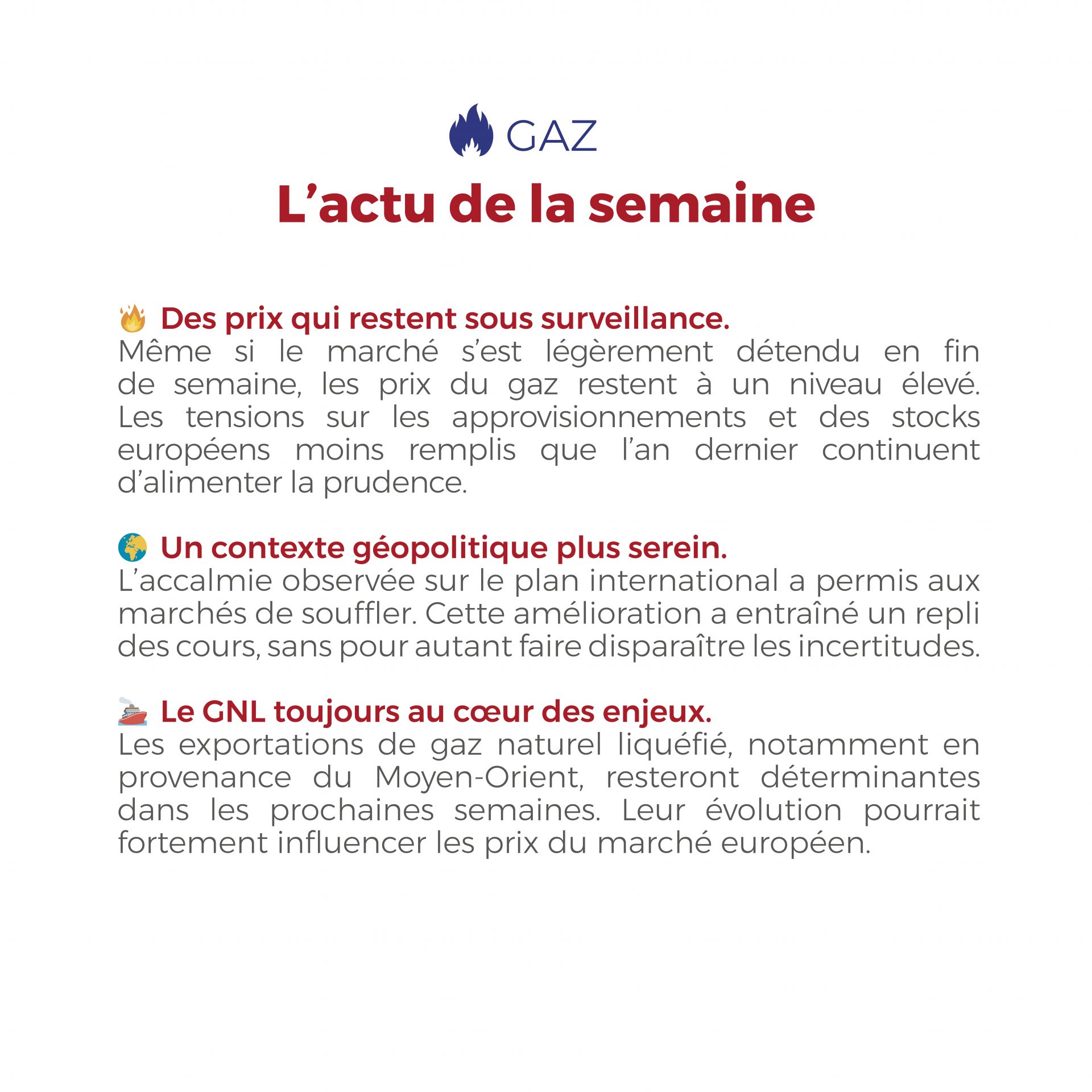 ⚡📈 Électricité et gaz : les marchés restent sous tension malgré un léger repli des prix à terme. Découvrez notre Flashpoint de la semaine pour comprendre les dernières évolutions et anticiper les tendances du marché. 👇 #FlashÉnergie #Flashpoint #Électricité #GazNaturel #Énergie #MarchéDeLEnergie #CourtageEnÉnergie #TransitionÉnergétique #VeilleÉnergétique