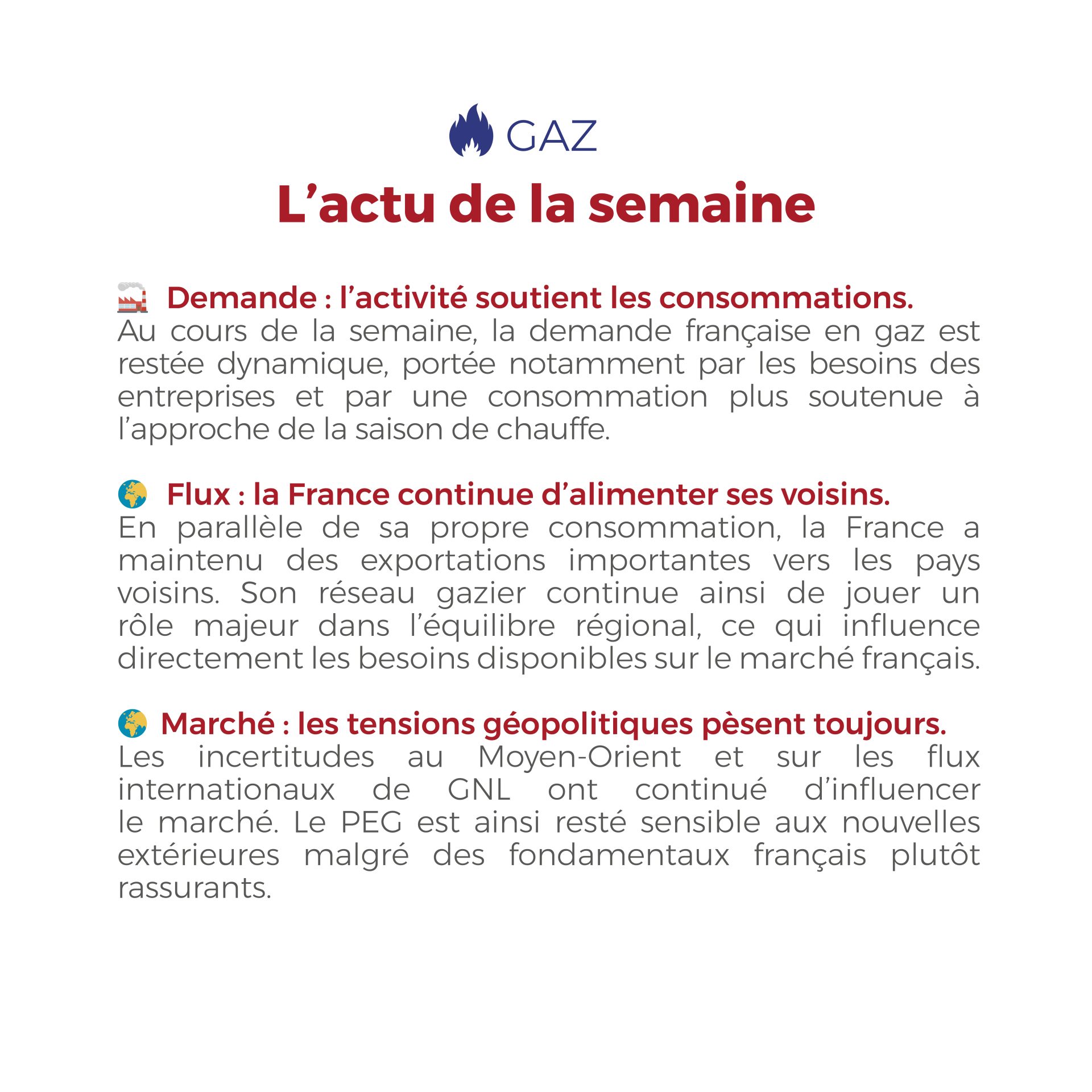 ⚡🔥 FLASHPOINT du 5 au 9 octobre — Entre marché électrique encore tendu et demande de gaz plus soutenue, découvrez les principaux mouvements qui ont marqué les marchés de l’énergie cette semaine. 👇
